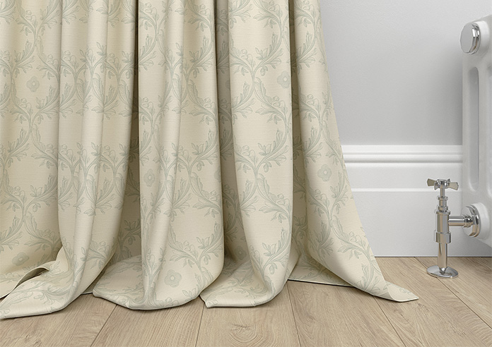 Trellis Prints, Vine and Bloom Romsey Bud Green - Made to Measure Curtains - Image 6